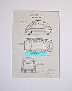 Patent Art: 1953 Iso Isetta Microcar - Matted