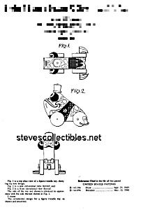 Patent Art: 1950s Gran'pa Frog #464 Fisher Price Toy
