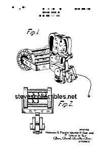Patent Art: 1950s Jumbo Rollo #755 Fisher Price Toy