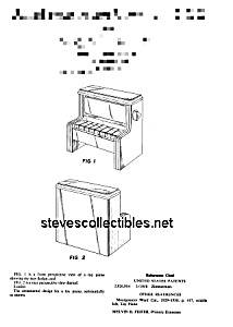 Patent Art: 1970s Change-a-tune Piano Fisher Price Toy