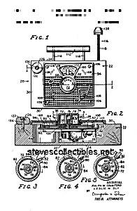 Patent Art: 1960s Tv-radio #148 Fisher Price Toy
