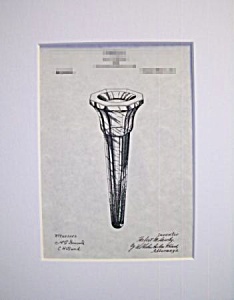 Patent Art: 1910 Pierce-arrow Car Vase - Matted