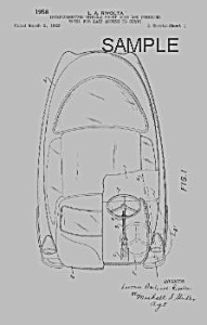 Patent Art: 1958 Rivolta Isetta Microcar - Matted
