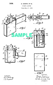 1930s Zippo Lighter Patent-matted