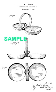 Patent Art: 1930s Art Deco Chase Gerth Mint/nut Dish