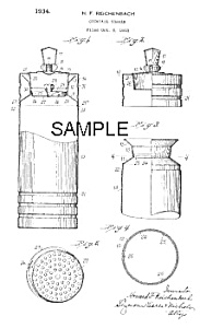 Patent Art: 1930s Chase Gaeity Cocktail Shaker