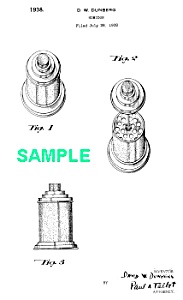 Patent Art: 1930s Art Deco Cigarette Humidor