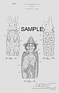 Patent Art: 1930s Holiday Candy Containers - Matted
