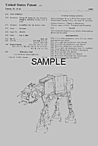 Patent: 1980s Star Wars At-at Walker Toy