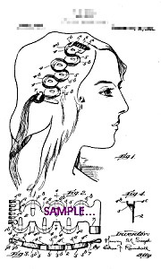Patent Art: 1920s Hair Wave Device - 8x10 - Matted