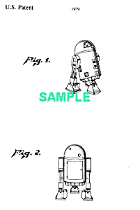 Patent Art: 1970s Star Wars R2d2 Robot - Matted