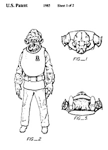 Patent:80s Star Wars Admiral Ackbar Toyfigure