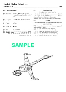 Patent:1980s Star Wars B-wing Starfighter Toy