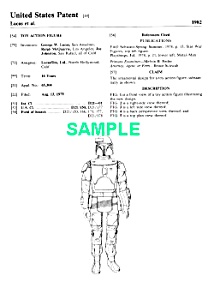 Patent: 1980s Star Wars Boba Fett Toy Figure