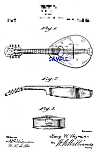 Patent Art: 1910s Weymann Mandolute String Instr