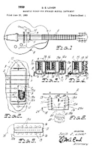 Patent Art: 1959 Humbucker Pickup Gibson Guitar