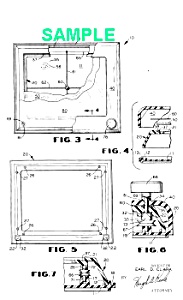 Patent Art: 1970s Etch-a-sketch Toy - Matted Print