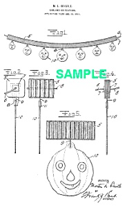 Patent Art: 1910s Beistle Jackolantern Halloween-matted