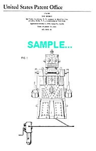 Patent Art: 1950s Ideal Robert Toy Robot - Matted