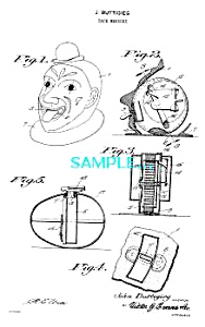 Patent Art: 1930s Figural Sewing Tape Measures-matted