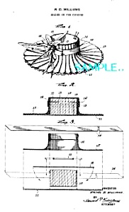 Patent Art: 1940s Figural Hat Sewing Pin Cushion