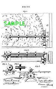 Patent Art: 1800s Regina Disk Music Box-matted