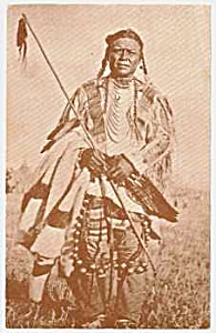 1977 Blackfeet Indian Postcard-museum