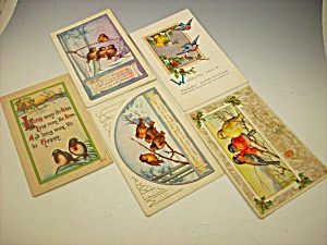 Box Lot Of 7 Early Bird Postcards