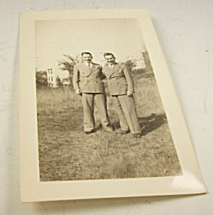Original Photo-two Men Affectionate 1940s-gay Int.