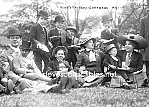 C.1910 Midget Party Photo 5 X 7 - Side Show