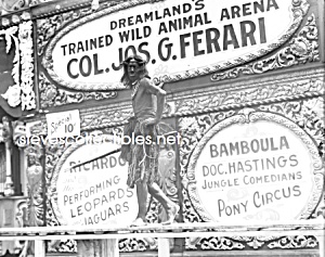 C.1905 Side Shows Coney Island - Photo