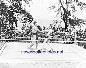 C.1919 Outdoor Boxers In Ring-audience - Photo