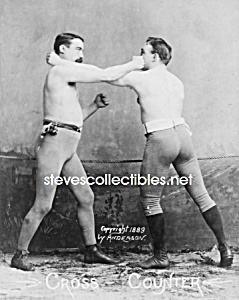 C.1890 Boxers - Cross Counter - Photo - 8 X 10
