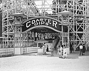C.1920 Coaster Dips - Glen Echo, Maryland Photo-8 X 10
