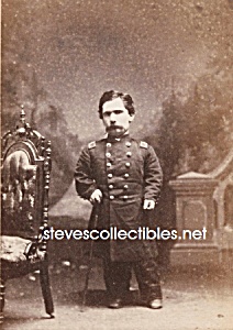 C.1875 Midget In Uniform Side Show - Circus Photo