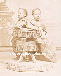 C.1860 Siamese Twins Side Show - Circus Photo