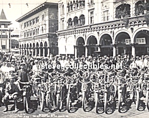 C.1910 Motorcycle Club At Venice, Calif. Photo A - 8x10