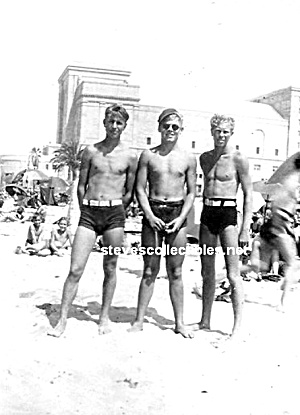 3 Hot Male Blond Swimmers Photo - Gay Interest
