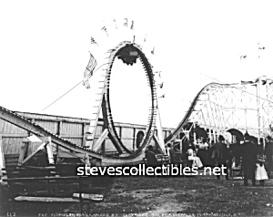 C.1900 Coney Island, Flip-flap Loop Coaster Photo -8x10