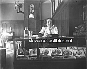 C.1908 Cigar Store (Woman At Counter) Photo - 8x10