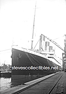 1912 Titanic Ocean Liner In Port - Photo - 5x7
