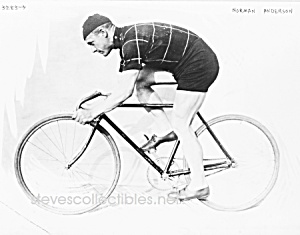 C.1914 Norman Anderson On Racing Bicycle Photo - 8 X 10