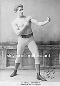 C.1893 Boxing Champion: James J. Corbett Photo