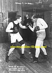 C.1909 Boxers: James Jeffries And Sam Berger Photo