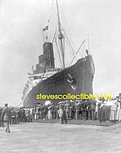 1907 Lusitania Arriving Nyc Photo - 8x10