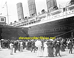 1907 Lusitania Arriving Nyc - Starboard Photo - 8x10