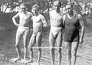 Added 1920s Hot Male Bulgy Swimmers Photo - Gay Interest