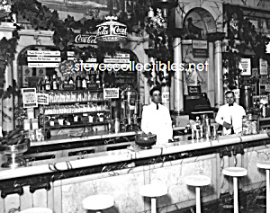 1923 Rikers Drug Store Interior, Coca Cola Adv. Photo B
