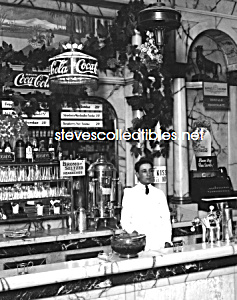 1923 Rikers Drug Store Interior, Coca Cola Adv. Photo C