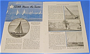 1937 Star Fleet Yacht Racing Mag Article